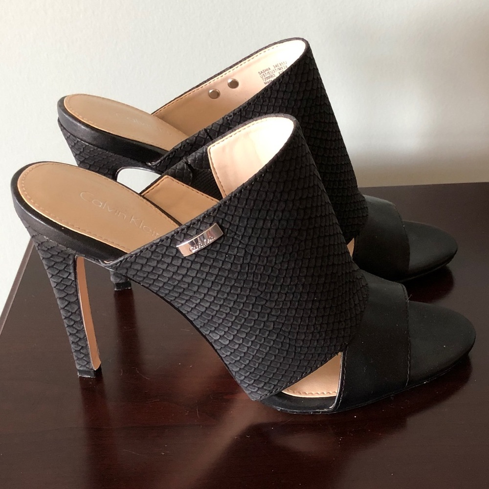 Black Mule Heels